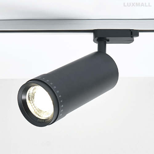 LED COB 토티 렌즈 스포트 레일형 화이트,블랙 2size.